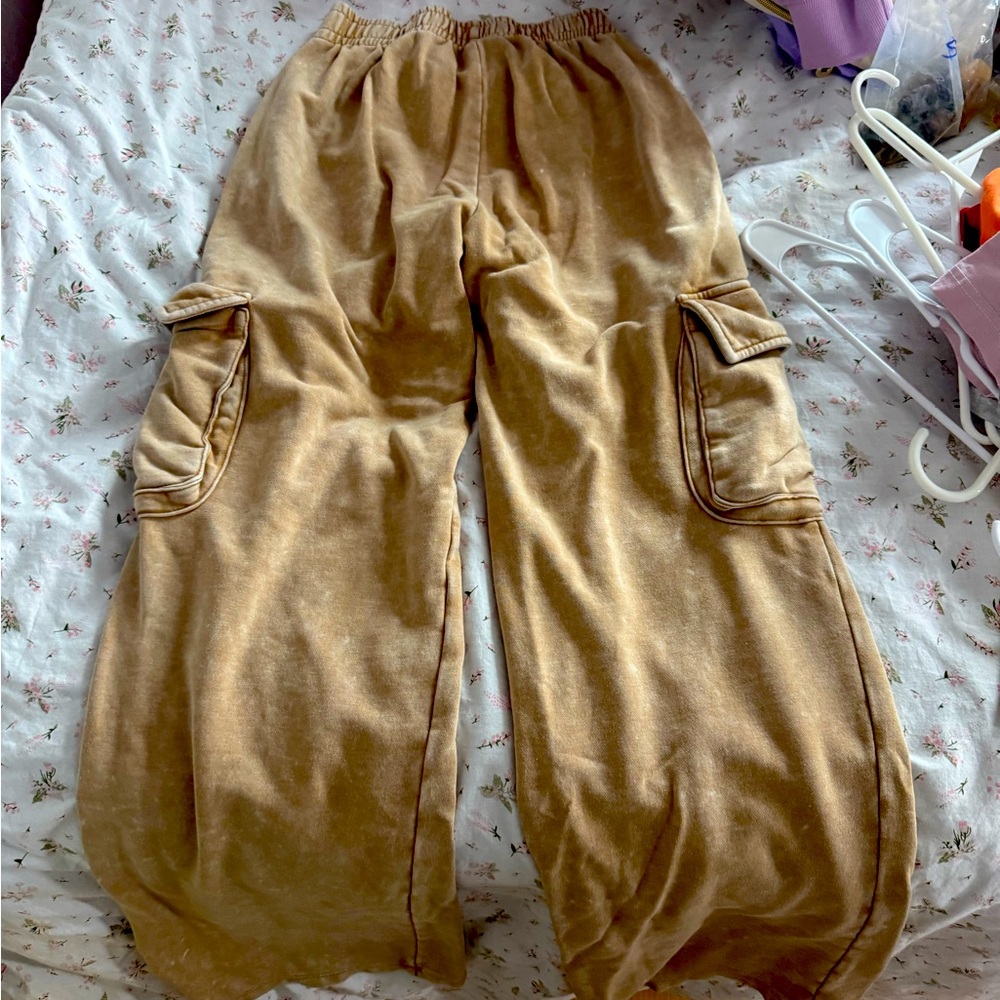 Wild Fable Wide Leg Brown Sweatpants